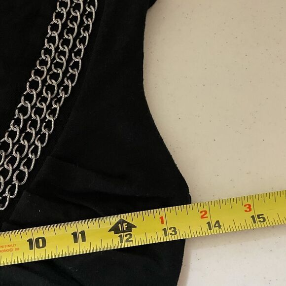 Poof black blouse with v neck - Picture 6 of 7